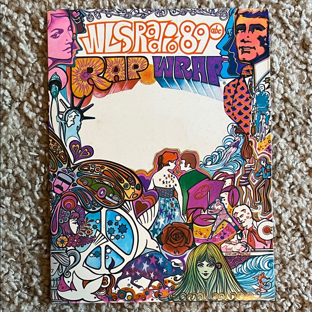 Vintage 1970 WLS Radio 89 Gene Bellos Pee Chee Folder